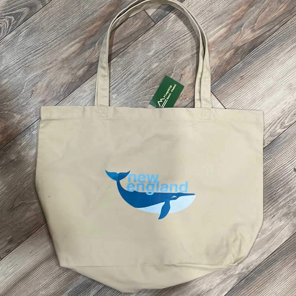 New England Large organic tote bag